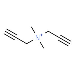 ChemSpider 2D Image | N,N-Dimethyl-N-(2-propyn-1-yl)-2-propyn-1-aminium | C8H12N
