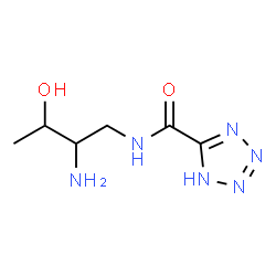 ChemSpider 2D Image | N-(2-Amino-3-hydroxybutyl)-1H-tetrazole-5-carboxamide | C6H12N6O2