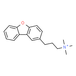 ChemSpider 2D Image | 3-(Dibenzo[b,d]furan-2-yl)-N,N,N-trimethyl-1-propanaminium | C18H22NO