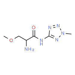 ChemSpider 2D Image | O-Methyl-N-(2-methyl-2H-tetrazol-5-yl)serinamide | C6H12N6O2