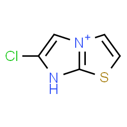 ChemSpider 2D Image | 6-Chloro-7H-imidazo[2,1-b][1,3]thiazol-4-ium | C5H4ClN2S