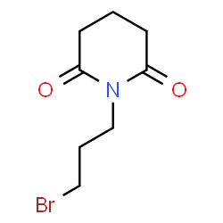 ChemSpider 2D Image | 1-(3-Bromopropyl)-2,6-piperidinedione | C8H12BrNO2