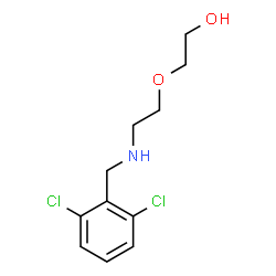 ChemSpider 2D Image | 2-{2-[(2,6-Dichlorobenzyl)amino]ethoxy}ethanol | C11H15Cl2NO2