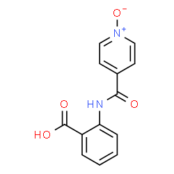 ChemSpider 2D Image | 2-[(1-Oxidoisonicotinoyl)amino]benzoic acid | C13H10N2O4