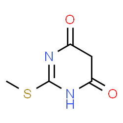 ChemSpider 2D Image | 2-Methylsulfanyl-pyrimidine-4,6-diol | C5H6N2O2S