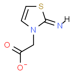 ChemSpider 2D Image | [(2Z)-2-Imino-1,3-thiazol-3(2H)-yl]acetate | C5H5N2O2S