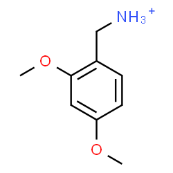 ChemSpider 2D Image | (2,4-Dimethoxyphenyl)methanaminium | C9H14NO2