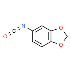 ChemSpider 2D Image | 5-Isocyanato-1,3-benzodioxole | C8H5NO3