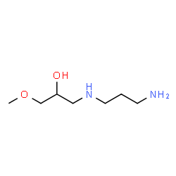 ChemSpider 2D Image | 1-[(3-Aminopropyl)amino]-3-methoxy-2-propanol | C7H18N2O2