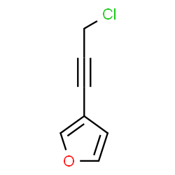 ChemSpider 2D Image | 3-(3-Chloro-1-propyn-1-yl)furan | C7H5ClO