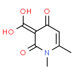 ChemSpider 2D Image | 3-(Dihydroxymethylene)-1,6-dimethyl-2,4(1H,3H)-pyridinedione | C8H9NO4