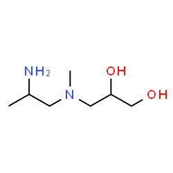 ChemSpider 2D Image | 3-[(2-Aminopropyl)(methyl)amino]-1,2-propanediol | C7H18N2O2