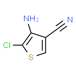 ChemSpider 2D Image | 4-Amino-5-chloro-3-thiophenecarbonitrile | C5H3ClN2S
