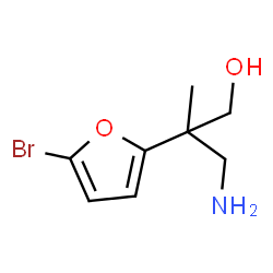 ChemSpider 2D Image | 3-Amino-2-(5-bromo-2-furyl)-2-methyl-1-propanol | C8H12BrNO2