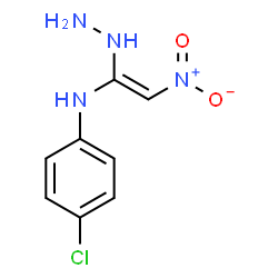 ChemSpider 2D Image | 4-chloro-N-(1-hydrazinyl-2-nitroethenyl)aniline | C8H9ClN4O2