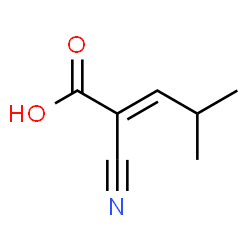 ChemSpider 2D Image | 2-cyano-4-methylpent-2-enoic acid | C7H9NO2