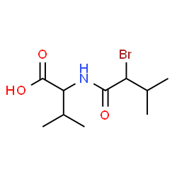ChemSpider 2D Image | N-(2-Bromo-3-methylbutanoyl)valine | C10H18BrNO3