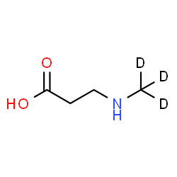 ChemSpider 2D Image | N-(~2~H_3_)Methyl-beta-alanine | C4H6D3NO2