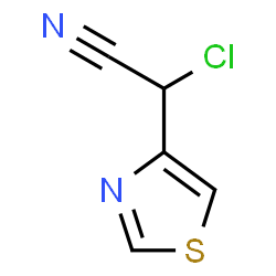 ChemSpider 2D Image | Chloro(1,3-thiazol-4-yl)acetonitrile | C5H3ClN2S