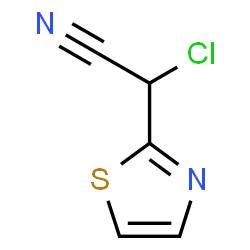 ChemSpider 2D Image | Chloro(1,3-thiazol-2-yl)acetonitrile | C5H3ClN2S