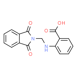 ChemSpider 2D Image | 2-{[(1,3-Dioxo-1,3-dihydro-2H-isoindol-2-yl)methyl]amino}benzoic acid | C16H12N2O4