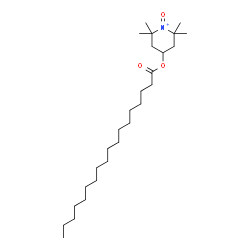 ChemSpider 2D Image | 2,2,6,6-Tetramethyl-1-oxo-4-(stearoyloxy)piperidinium | C27H52NO3