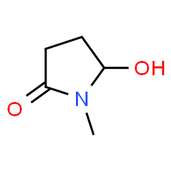 ChemSpider 2D Image | 5-hydroxy-N-methylpyrrolidone | C5H9NO2