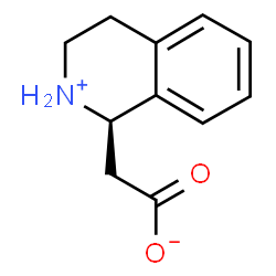 ChemSpider 2D Image | (1R)-1,2,3,4-Tetrahydro-1-isoquinoliniumylacetate | C11H13NO2