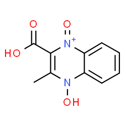 ChemSpider 2D Image | 2-Carboxy-4-hydroxy-3-methyl-1-oxo-1,4-dihydroquinoxalin-1-ium | C10H9N2O4