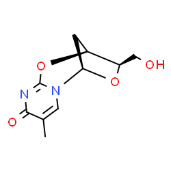 ChemSpider 2D Image | (1R,9S,10R)-10-(Hydroxymethyl)-4-methyl-8,11-dioxa-2,6-diazatricyclo[7.2.1.0~2,7~]dodeca-3,6-dien-5-one | C10H12N2O4