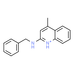 ChemSpider 2D Image | 2-(Benzylamino)-4-methylquinolinium | C17H17N2