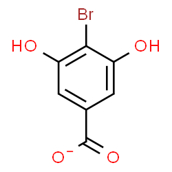 ChemSpider 2D Image | 4-Bromo-3,5-dihydroxybenzoate | C7H4BrO4