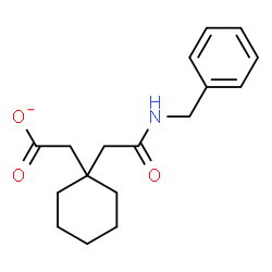 ChemSpider 2D Image | {1-[2-(Benzylamino)-2-oxoethyl]cyclohexyl}acetate | C17H22NO3