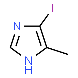 ChemSpider 2D Image | 4-Iodo-5-methyl-1H-imidazole | C4H5IN2
