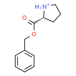 ChemSpider 2D Image | (2R)-2-[(Benzyloxy)carbonyl]pyrrolidinium | C12H16NO2