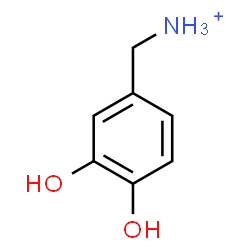 ChemSpider 2D Image | (3,4-Dihydroxyphenyl)methanaminium | C7H10NO2