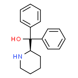 ChemSpider 2D Image | Diphenyl[(2R)-2-piperidinyl]methanol | C18H21NO
