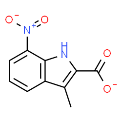 ChemSpider 2D Image | 3-Methyl-7-nitro-1H-indole-2-carboxylate | C10H7N2O4
