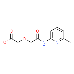 ChemSpider 2D Image | {2-[(6-Methyl-2-pyridinyl)amino]-2-oxoethoxy}acetate | C10H11N2O4
