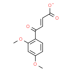 ChemSpider 2D Image | (2E)-4-(2,4-Dimethoxyphenyl)-4-oxo-2-butenoate | C12H11O5
