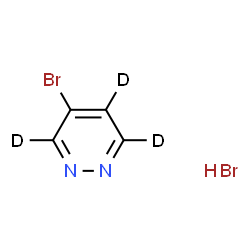 ChemSpider 2D Image | 4-Bromo(~2~H_3_)pyridazine hydrobromide (1:1) | C4HD3Br2N2
