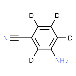 ChemSpider 2D Image | 3-Amino(~2~H_4_)benzonitrile | C7H2D4N2
