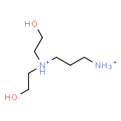 ChemSpider 2D Image | N,N-Bis(2-hydroxyethyl)-1,3-propanediaminium | C7H20N2O2