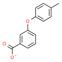 ChemSpider 2D Image | 3-(4-Methylphenoxy)benzoate | C14H11O3