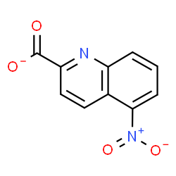 ChemSpider 2D Image | 5-Nitro-2-quinolinecarboxylate | C10H5N2O4