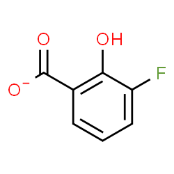 ChemSpider 2D Image | 3-Fluoro-2-hydroxybenzoate | C7H4FO3