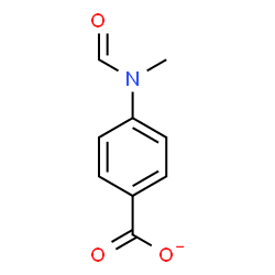ChemSpider 2D Image | 4-[Formyl(methyl)amino]benzoate | C9H8NO3