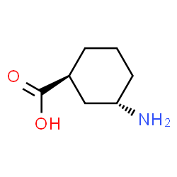 ChemSpider 2D Image | (1S,3S)-3-aminocyclohexanecarboxylic acid | C7H13NO2