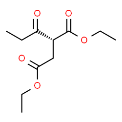 ChemSpider 2D Image | Diethyl (2R)-2-propionylsuccinate | C11H18O5