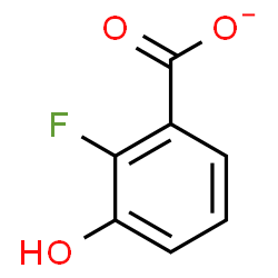 ChemSpider 2D Image | 2-Fluoro-3-hydroxybenzoate | C7H4FO3
